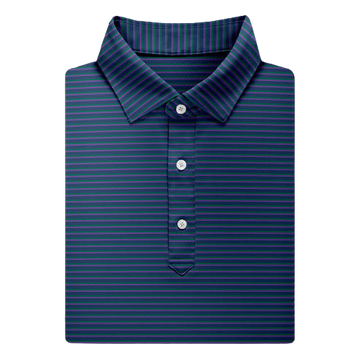 Clark Stripe Performance Polo